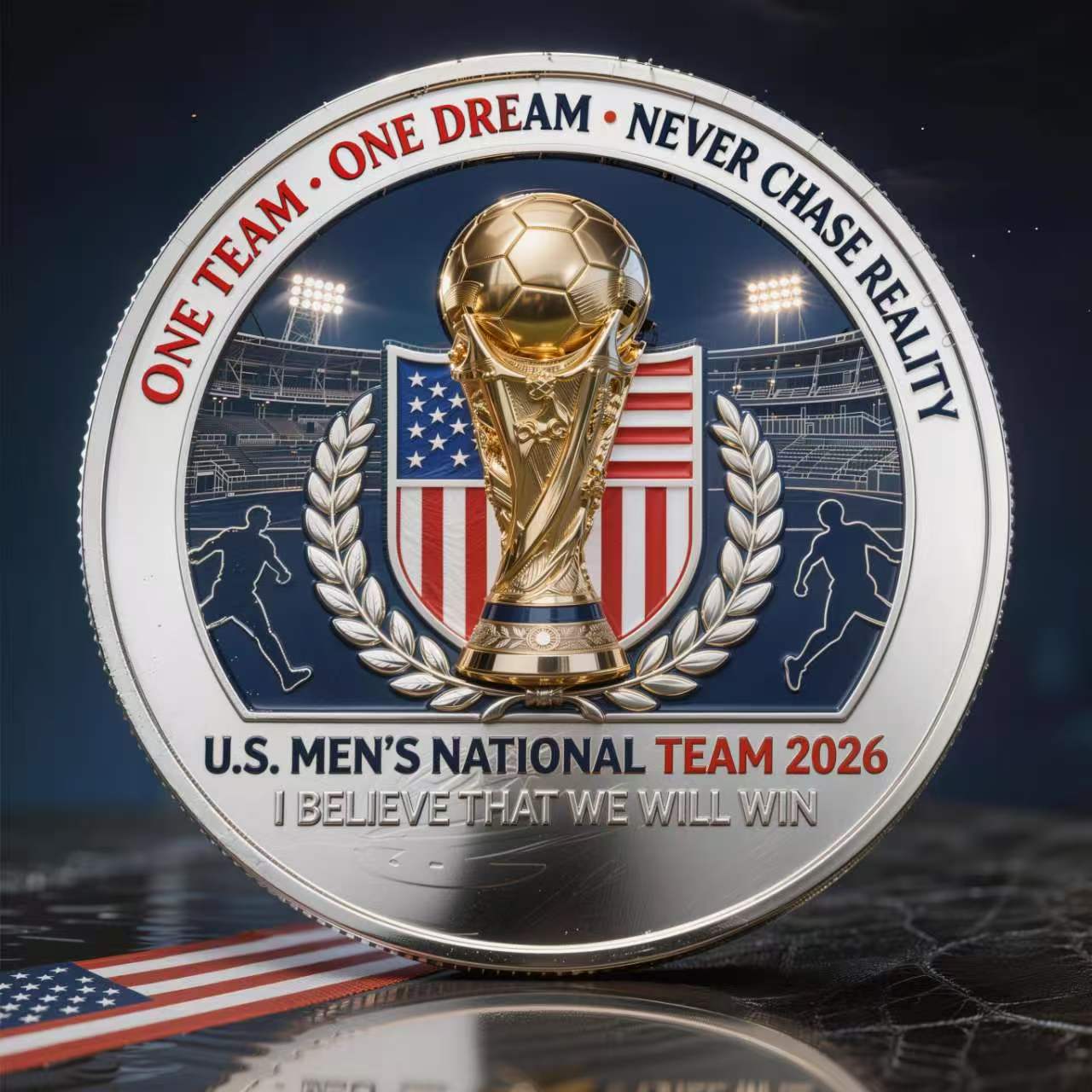 USMNT 2026 FIFA World Cup Limited Edition Challenge Coin Eternal Glory · Spirit of the Eagle