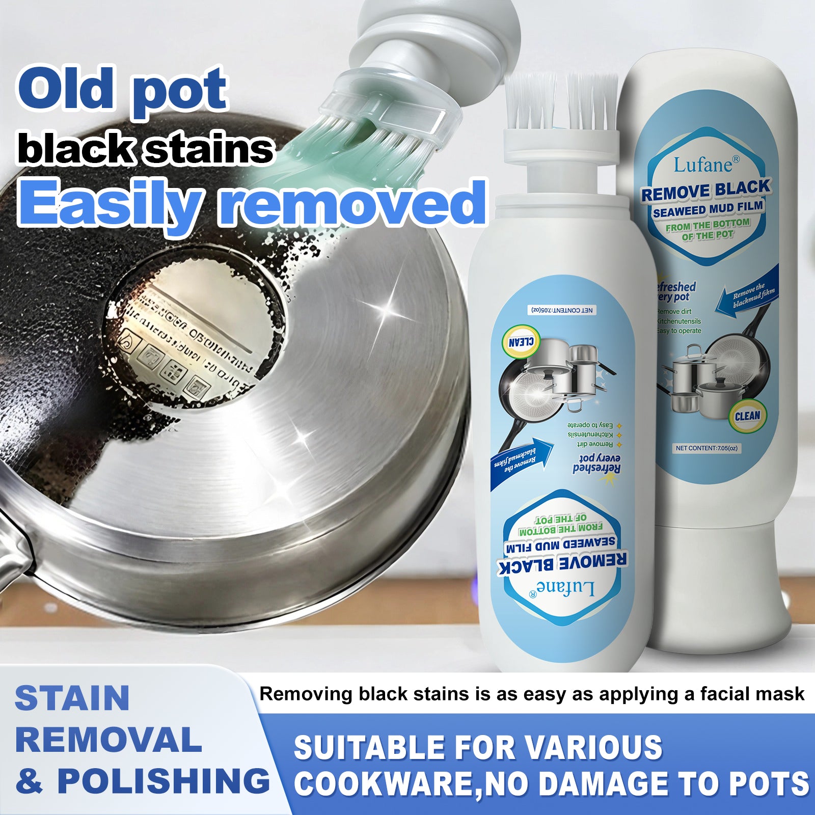 Lufane® Pot & Pan Black Stain Remover