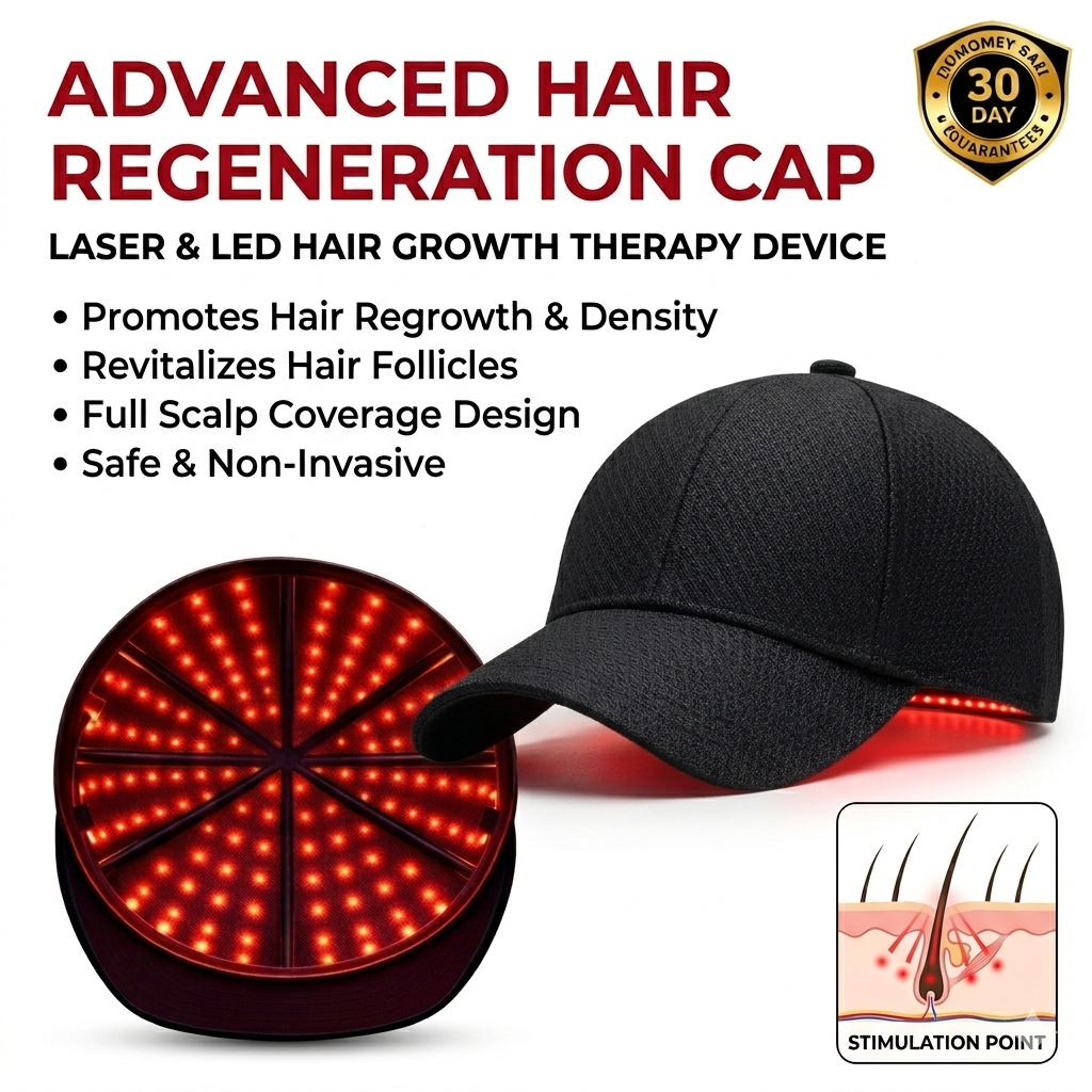 🔥Last Day:63% off 🔥HairVitality™ Red Light Therapy Regrowth Cap