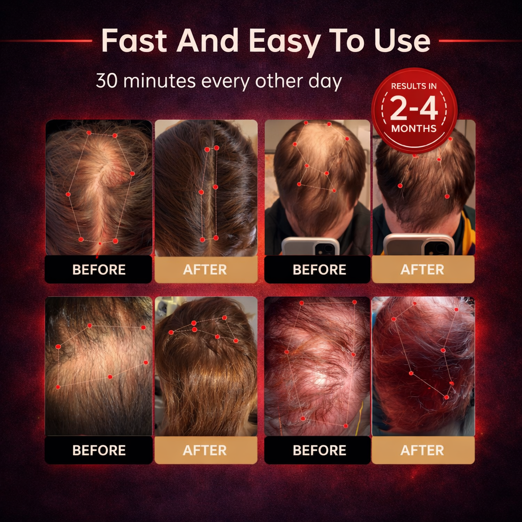 🔥Last Day:63% off 🔥HairVitality™ Red Light Therapy Regrowth Cap