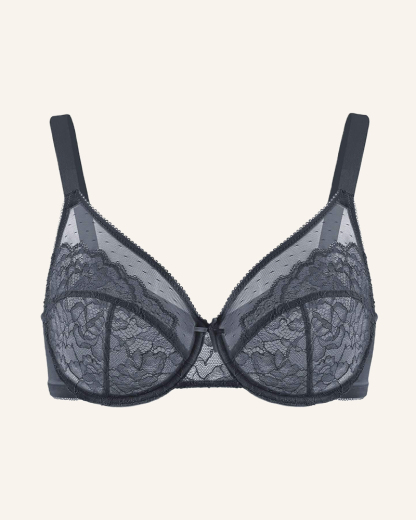 Full Coverage Lace Minimizer Bra - Petal