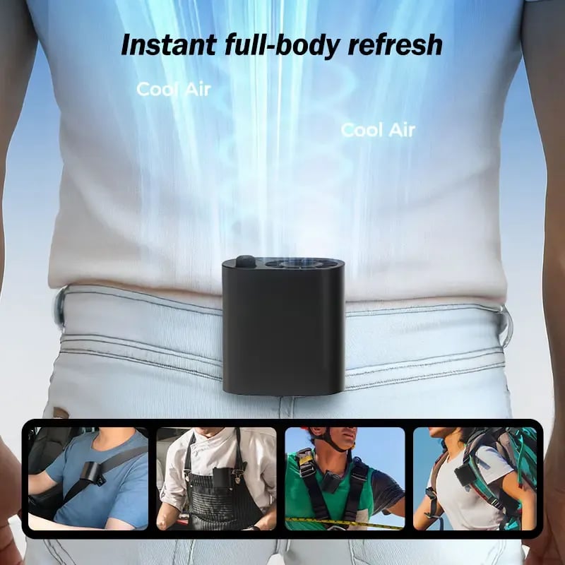 ✨Last Day 49% OFF - Car Clip On Fan with LED Display -360° Rotation, 100 Speeds Adjustable, USB Rechargeable