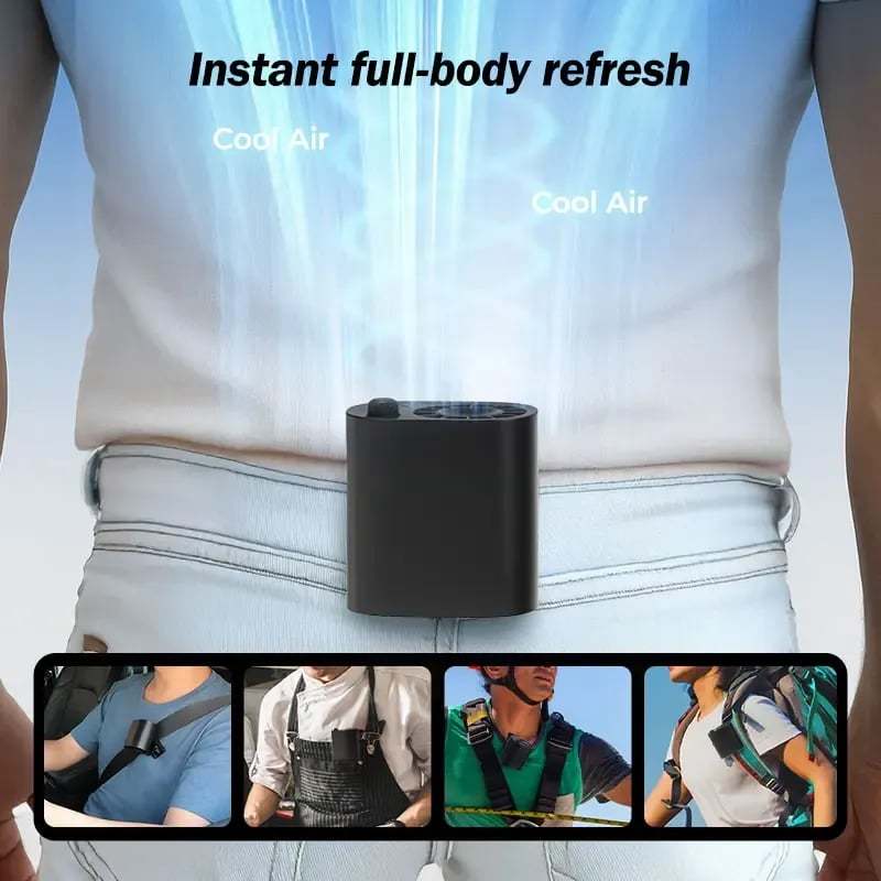 ✨Last Day 49% OFF - Car Clip On Fan with LED Display -360° Rotation, 100 Speeds Adjustable, USB Rechargeable