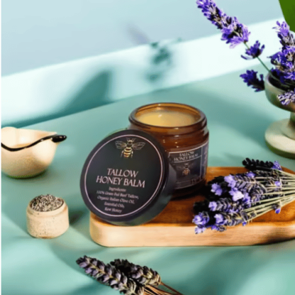 ⏳Organic Grass-Fed Beef Tallow Balm with Raw Honey