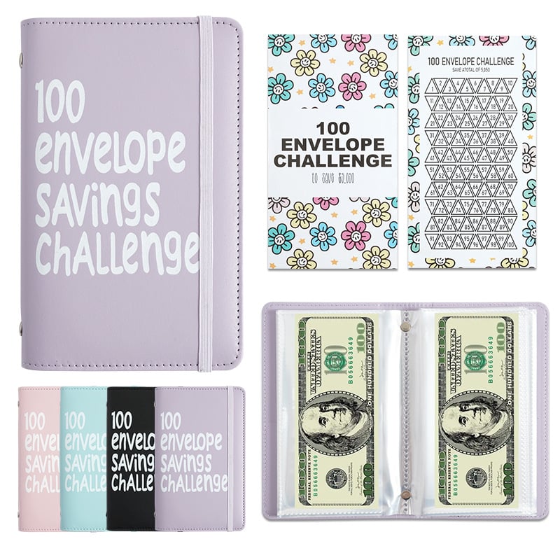 🔥100 Days Money Saving Challenge Coin Envelope BudgetStorage Book💵
