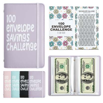 🔥100 Days Money Saving Challenge Coin Envelope BudgetStorage Book💵