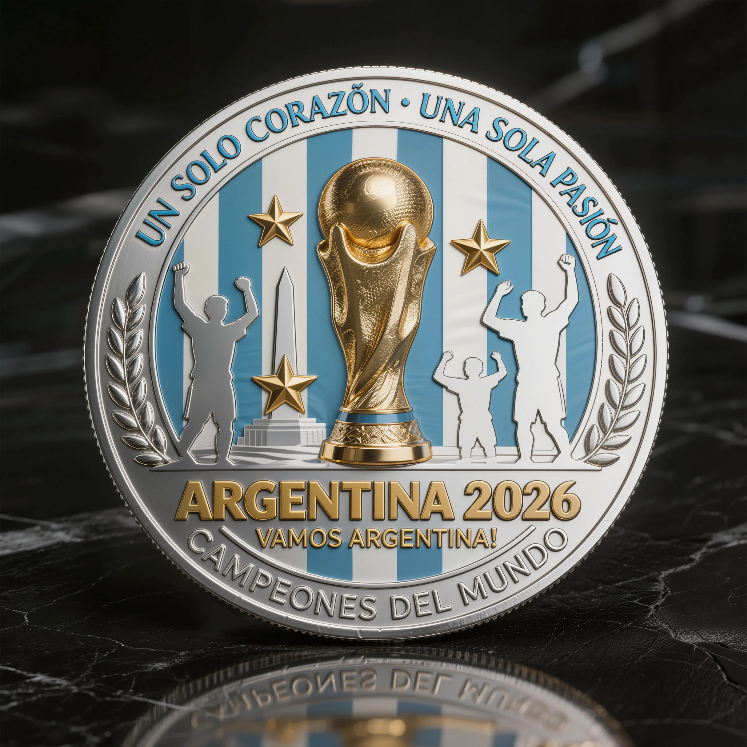 Argentina 2026 FIFA World Cup Limited Edition Commemorative Coin Campeones del Mundo — The Spirit of the Condor