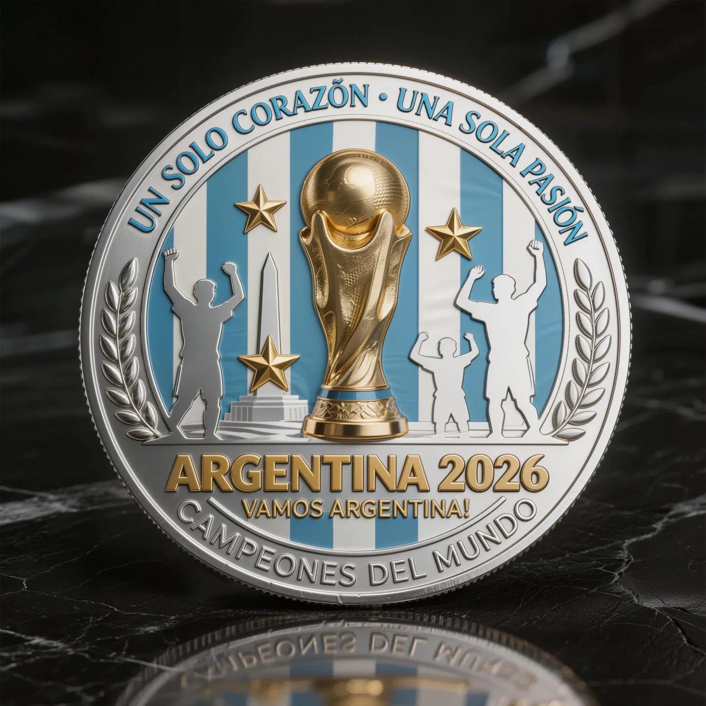 Argentina 2026 FIFA World Cup Limited Edition Commemorative Coin Campeones del Mundo — The Spirit of the Condor
