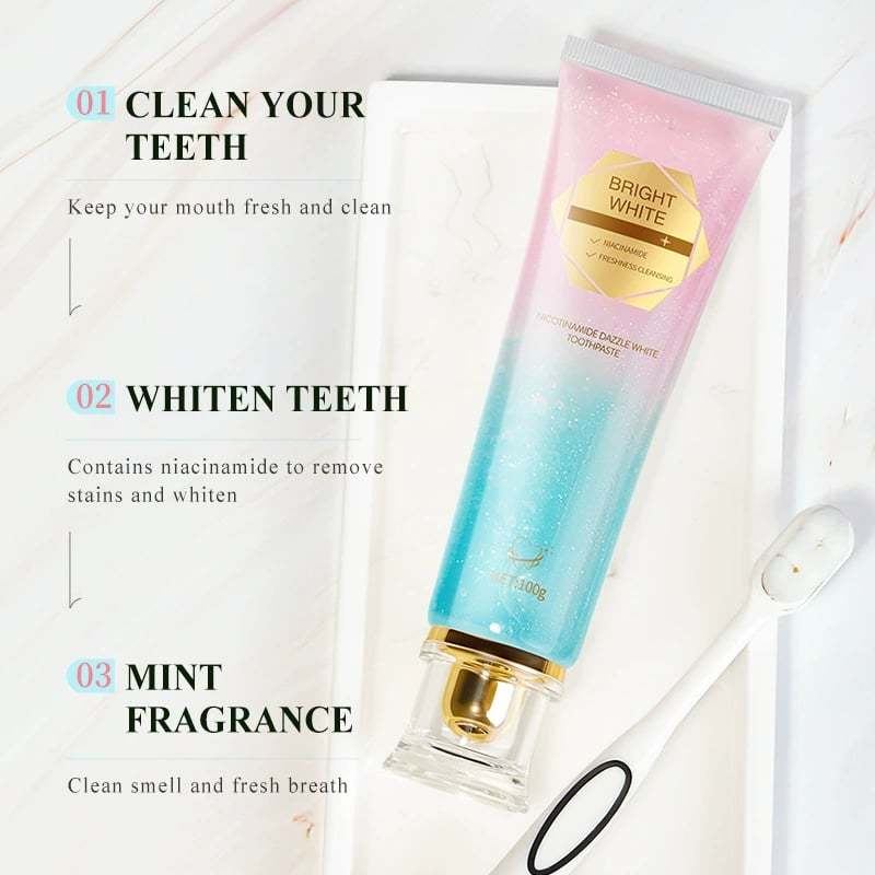 ✨ Achieve a Radiant Smile - 49% OFF - 🦷 Niacinamide Whitening Toothpaste - For Healthier, Whiter Teeth!