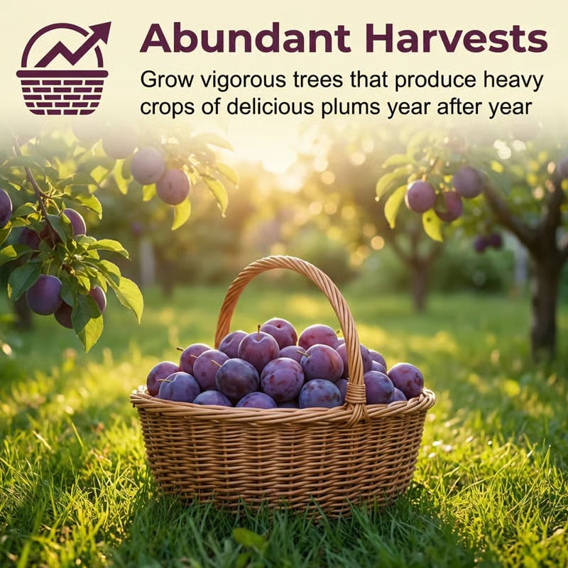 🔥Last Day 49% OFF- Heirloom Non-GMO Grafted Plum Tree Seeds – Grow Your Own Premium Fruit Trees