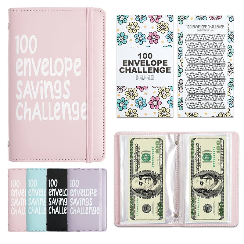 🔥100 Days Money Saving Challenge Coin Envelope BudgetStorage Book💵