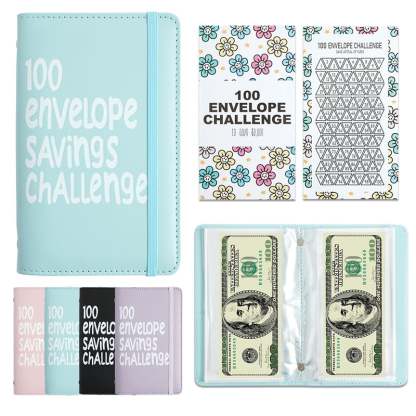 🔥100 Days Money Saving Challenge Coin Envelope BudgetStorage Book💵