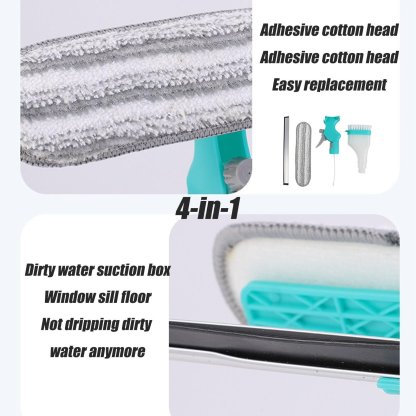 2025 New 4 in 1 Multifunction Window Cleaner Tool