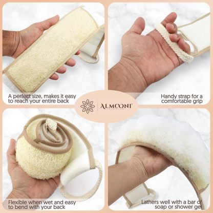 Natural Loofah Back Scrubber 