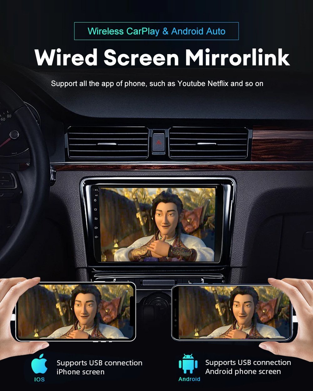 🚗 Say goodbye to boring drives! CarPlay TV Adapter turns your car into a mobile cinema in seconds! 🎬