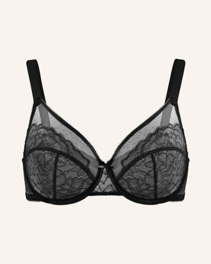 Full Coverage Lace Minimizer Bra - Petal