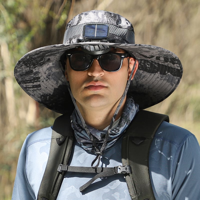 🔥⚡2025 New Ultralight Solar Fan Sun Hat – Lighter Than a Baseball!⚾(Only 11oz)