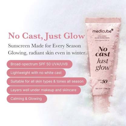 2-in-1 Primer & Sunscreen! ✨ No Cast Just Glow Collagen Sunscreen, Your Skin Gets Tenderer with Sun Exposure🌞