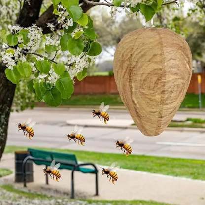 Bulk Value Pack Wasp Deterrent Decoy Nests – 2 Pack & 4 Pack Realistic Fake Wasp Hives