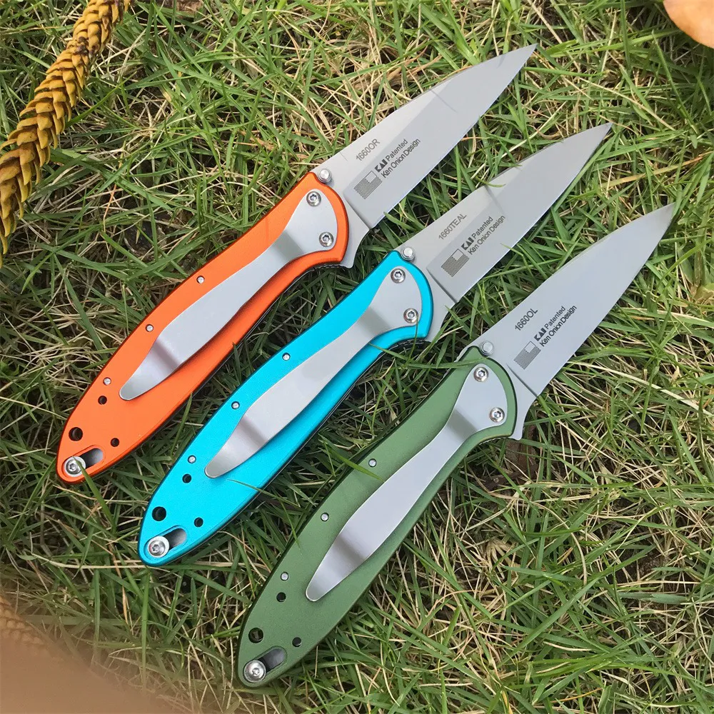 Wholesale KS 1660/1660OR Assisted Folding Knife EDC Pocket Knives Camping Survival Hunting Knifes 7250 7550 7550 9000 3655 1730