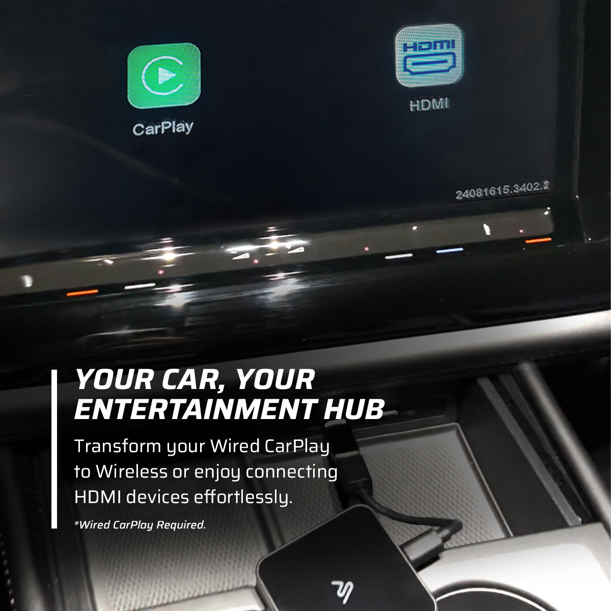 DriveLink CarPlay TV Adapter – Adapter which allows TV Sticks on your vehicle’s infotainment system