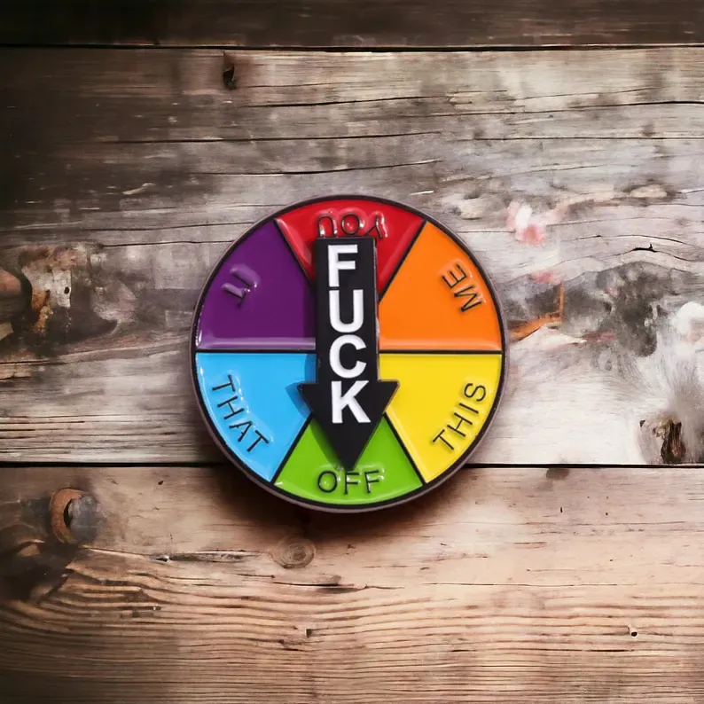 Funny Spinner Enamel Pin