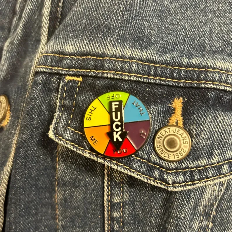 Funny Spinner Enamel Pin