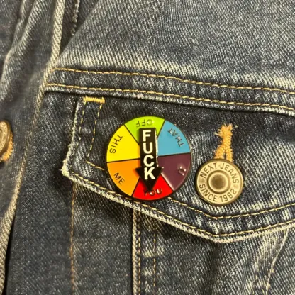 Funny Spinner Enamel Pin