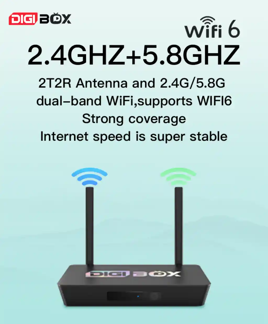 Dual-band (2.4G + 5.8G) + 2T2R antenna — strong signal, no dead zones. Stream HD, game hard, work smart — all at once, zero lag.