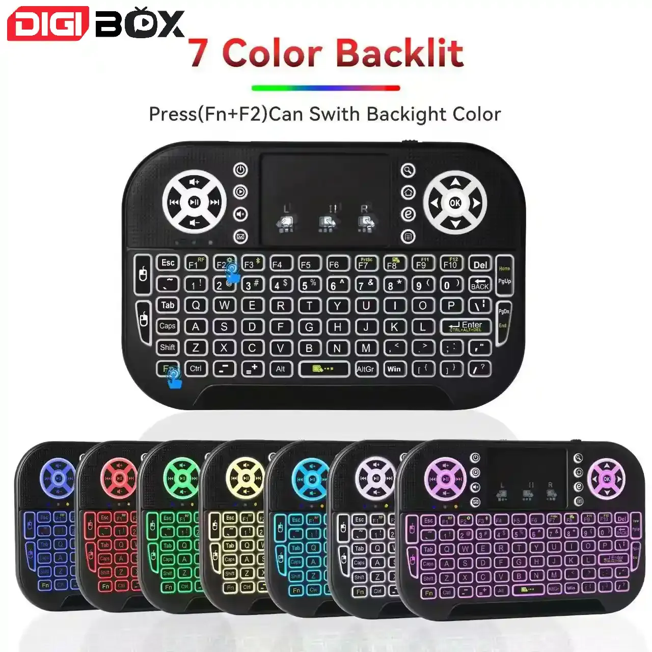 DigiBox Mini Wireless Keyboard with Touchpad