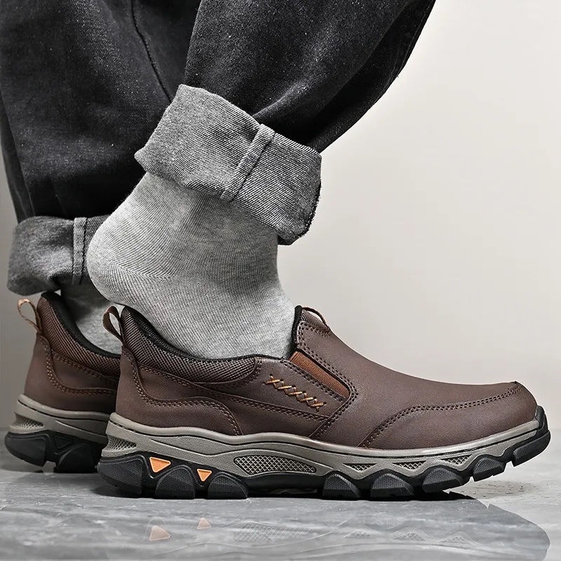 ⏰Promotion 60% OFF - 2025 New Men's Orthopedic Hands-Free Genuine Leather Slip On Loafers