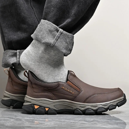 ⏰Promotion 60% OFF - 2025 New Men's Orthopedic Hands-Free Genuine Leather Slip On Loafers