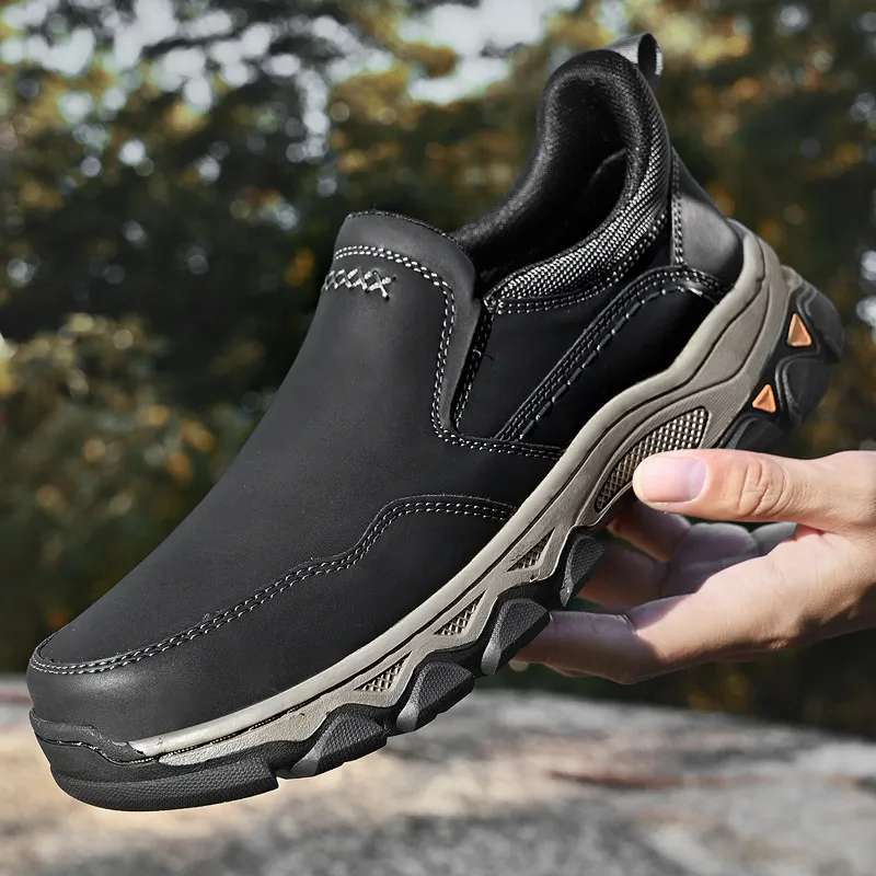 ⏰Promotion 60% OFF - Men's Orthopedic Hands-Free Genuine Calfskin Leather Slip On Loafers