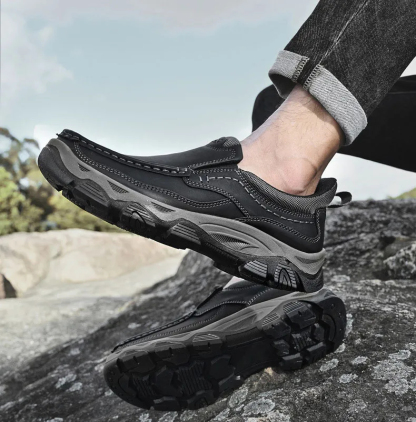 ⏰Promotion 60% OFF - Men's Orthopedic Hands-Free Genuine Calfskin Leather Slip On Loafers