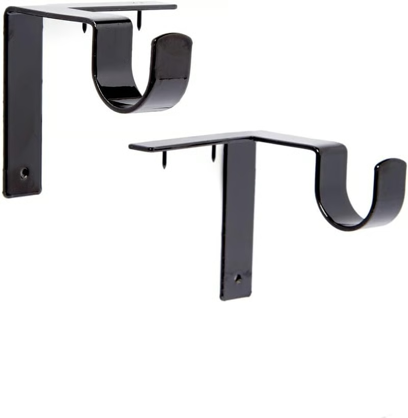 Single Curtain Rod Brackets