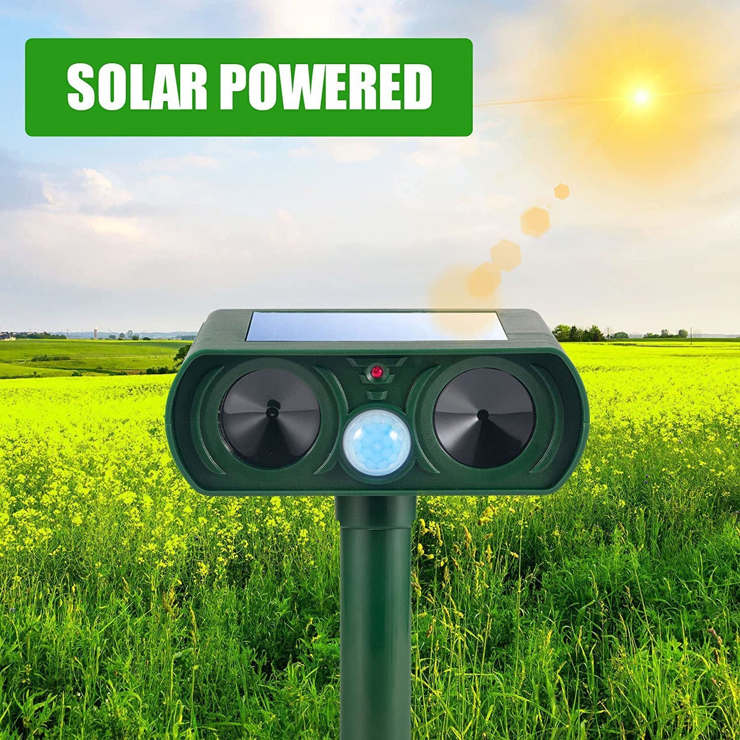 Infrared Solar Powered Animal Pest Repeller