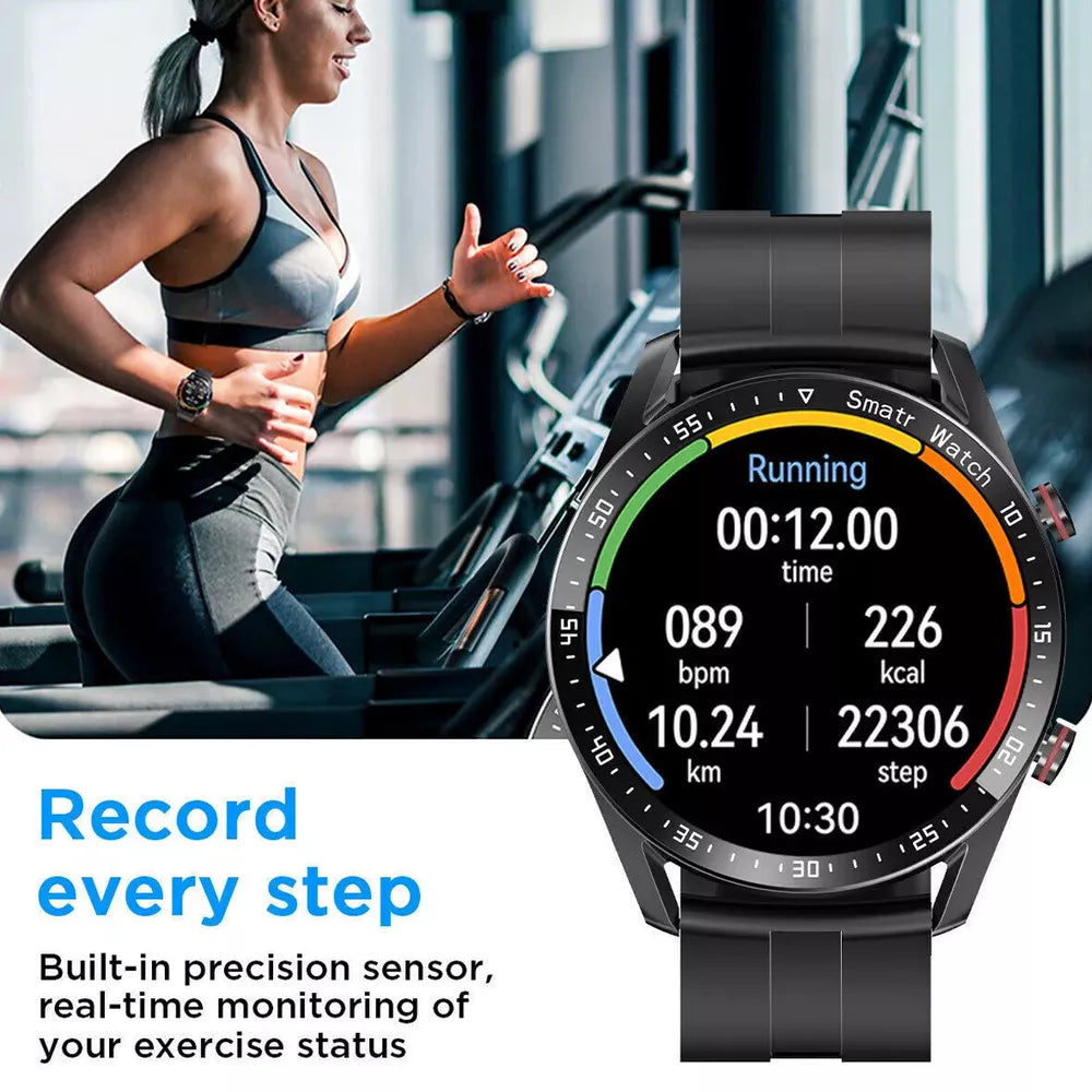 1.28-Inch Smartwatch with Advanced Health Tracking, NFC Payments & Bluetooth Calls