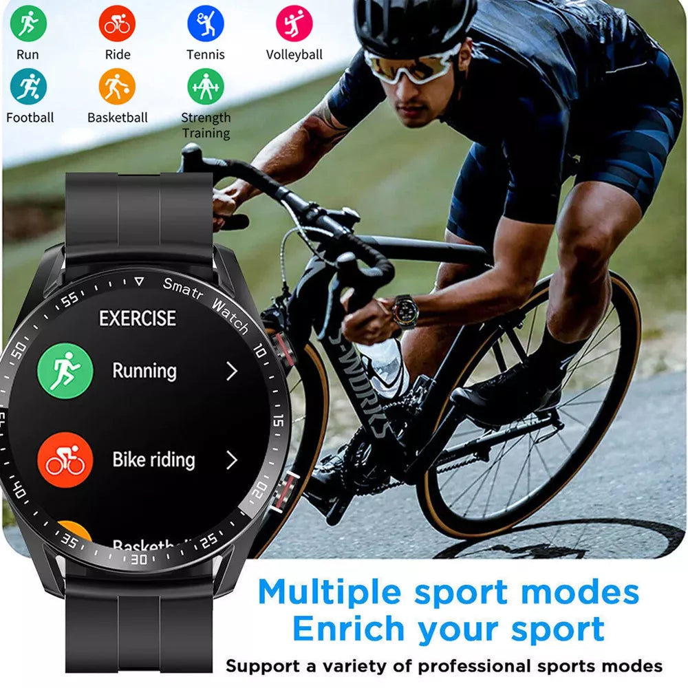 1.28-Inch Smartwatch with Advanced Health Tracking, NFC Payments & Bluetooth Calls