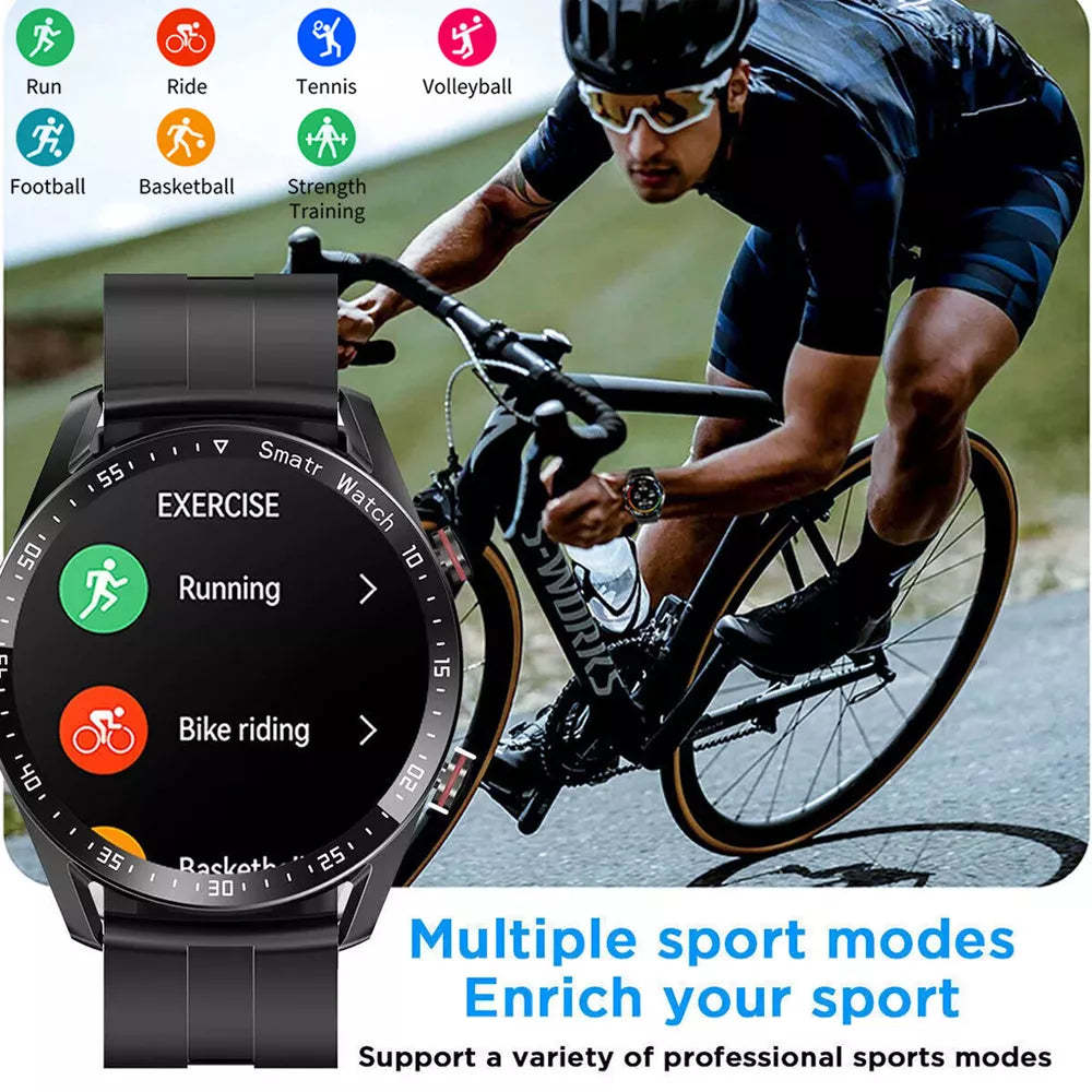1.28-Inch Smartwatch with Advanced Health Tracking, NFC Payments & Bluetooth Calls