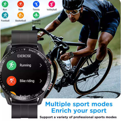 1.28-Inch Smartwatch with Advanced Health Tracking, NFC Payments & Bluetooth Calls
