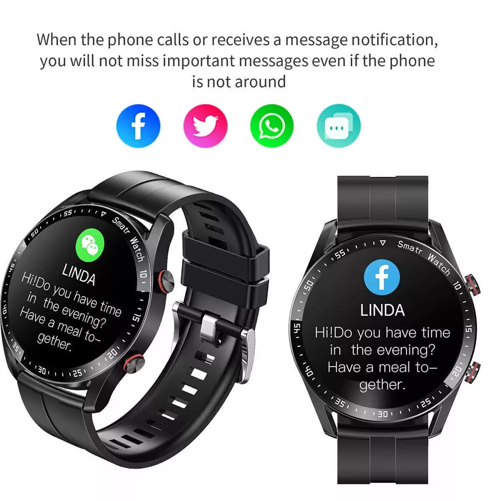 1.28-Inch Smartwatch with Advanced Health Tracking, NFC Payments & Bluetooth Calls