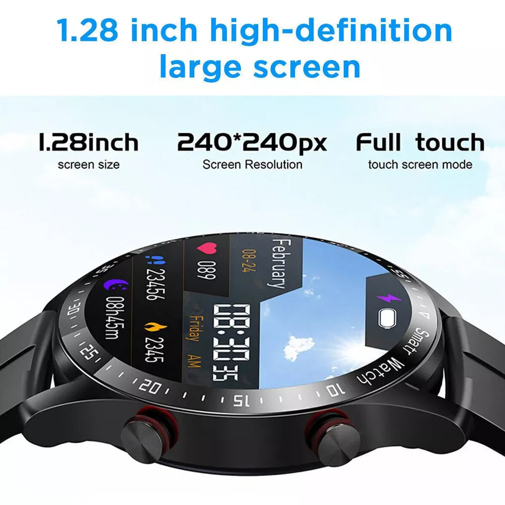 1.28-Inch Smartwatch with Advanced Health Tracking, NFC Payments & Bluetooth Calls