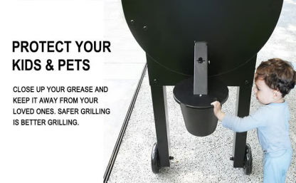 Grease Bucket with Lid & Silicone Liner