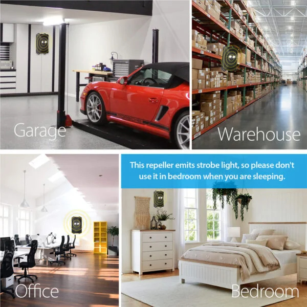 Battery-operated Car Animal Repeller 4 Pack