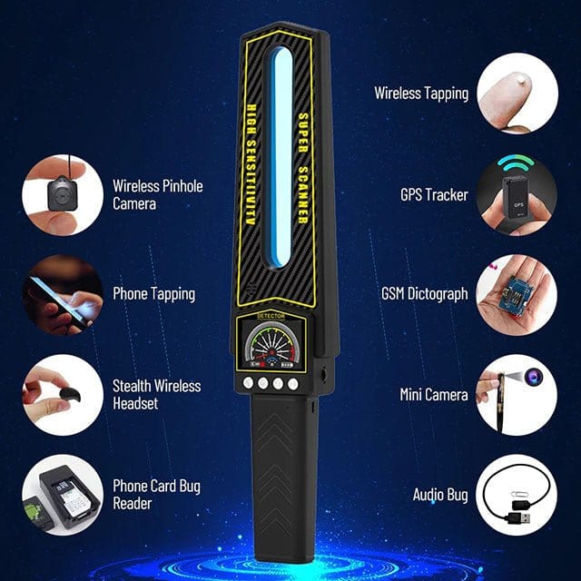 GPS Tracker Detector No. 2025 – Advanced Bug Detector for Cameras and Hidden Trackers