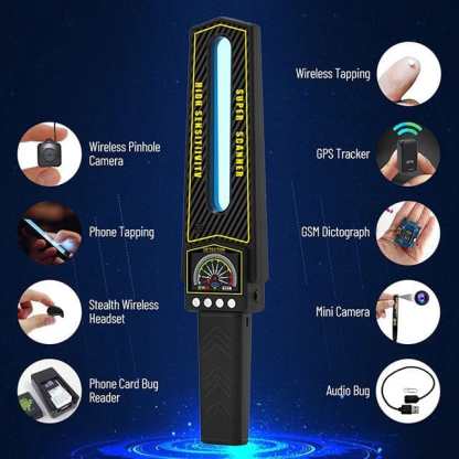 GPS Tracker Detector No. 2025 – Advanced Bug Detector for Cameras and Hidden Trackers