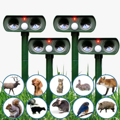 Ultrasonic Bird + Pest Repeller Solar Powered - Long Range