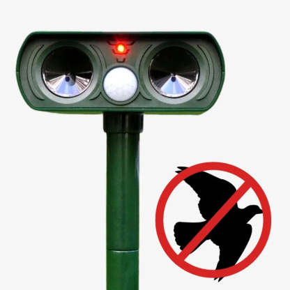 Ultrasonic Bird + Pest Repeller Solar Powered - Long Range