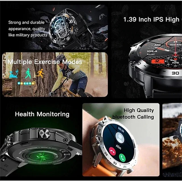 K52 Smart Watch Bluetooth Heart Rate Health Monitoring Outdoor Sport Smartwatch