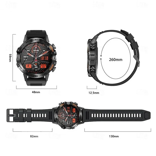 K52 Smart Watch Bluetooth Heart Rate Health Monitoring Outdoor Sport Smartwatch